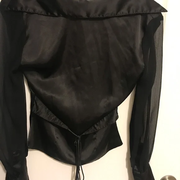 Charlotte Russe Georgette Blouse, Size Small - Picture 2 of 2